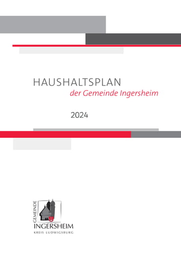 Haushaltsplan der Gemeinde Ingersheim 2024