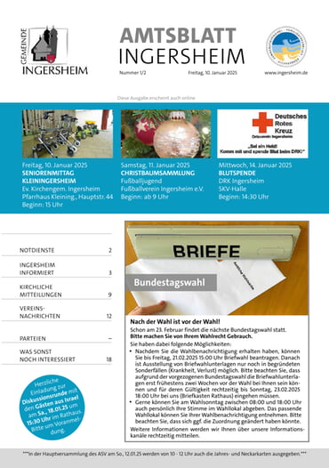 Amtsblatt KW 01/02 2025