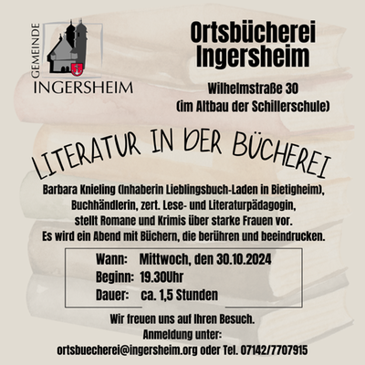 Literatur in der Bücherei 