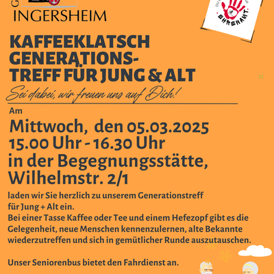 Kaffeeklatsch - Generationstreff 