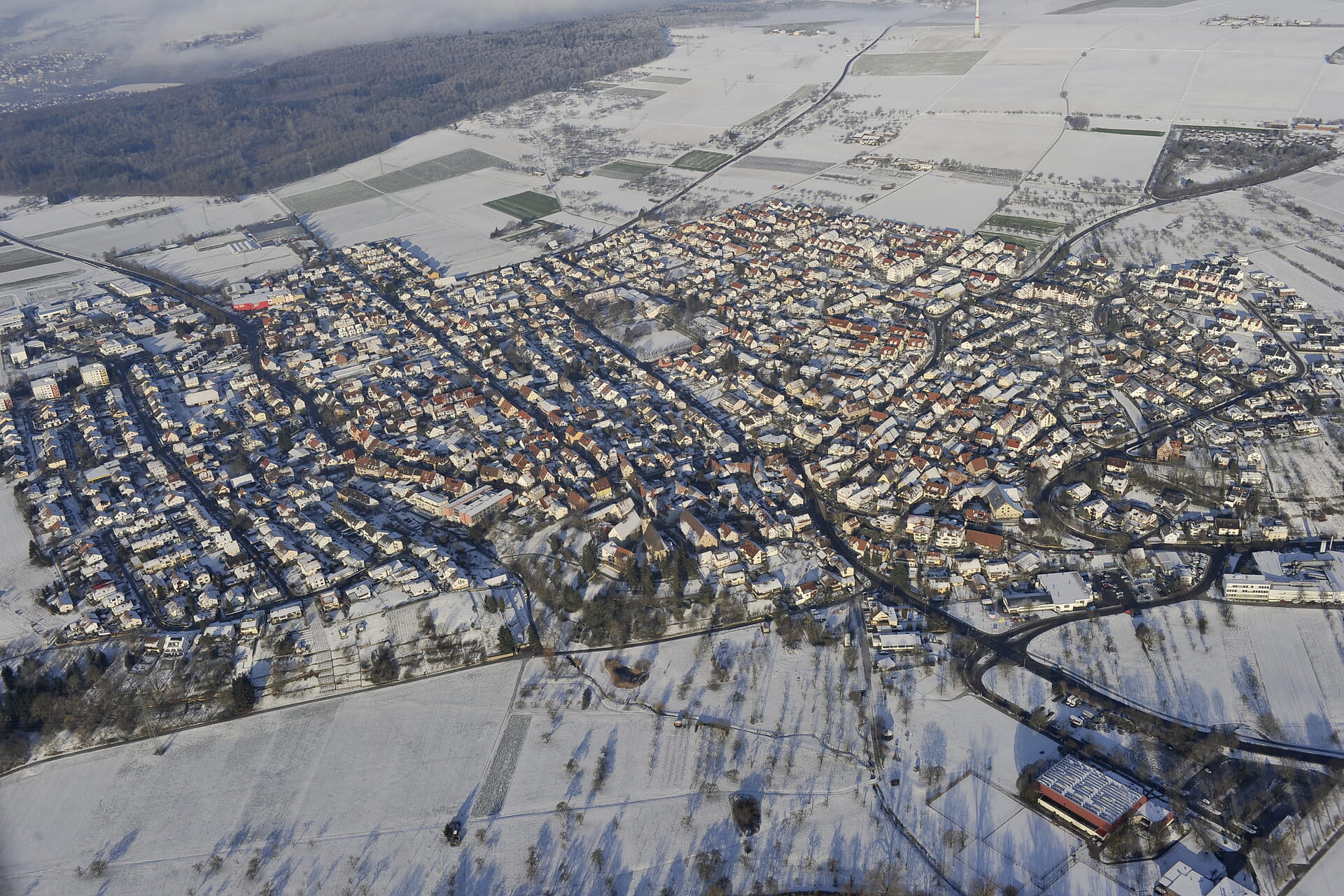 Ingersheim aus der Luft