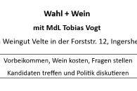 Der CDU - Gemeindeverband Ingersheim lädt ein: Freitag 03. Mai 2024 ab 17:00 Uhr