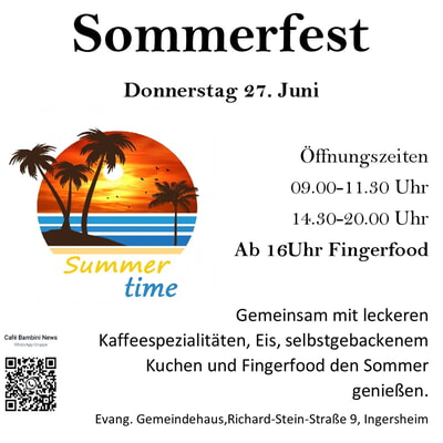 Sommerfest im Café BAMBINI 