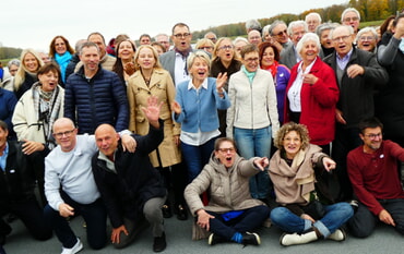 Rhein-Schifffahrt zum Jubiläum, Gruppenfoto